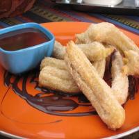Churros with Spiced Sugar and Chocolate Dipping Sauce_image