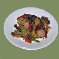 Cabbage and Asparagus Stir-Fry_image