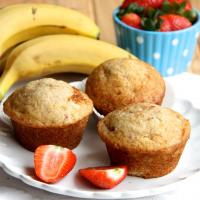 Banana Strawberry Muffins_image