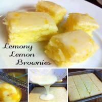 Zesty Glazed Lemon Brownies image