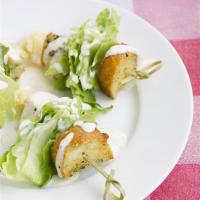 Chicken Caesar Salad on a Stick image