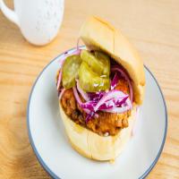 Fried Chicken Sandwich With Hot Honey image