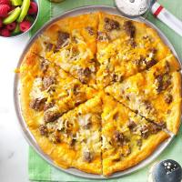 Sausage and Hashbrown Breakfast Pizza image