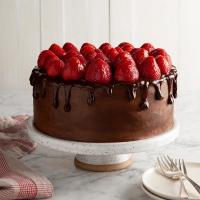 Chocolate-Strawberry Celebration Cake image
