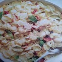 Creamy Corn Pasta with Bacon & Scallions Recipe - (4/5) image