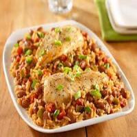 SPICY CHICKEN WITH RICE AND BEANS image