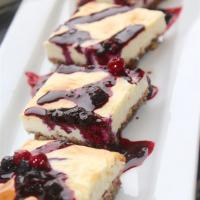 Keto Berry-Pecan Cheesecake Bars image
