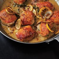 Roasted Chicken Thighs with Lemon and Oregano image