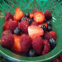Mixed Berry Salad With Sour Cream-Honey Dressing image