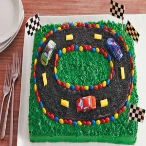 Racetrack Sheet Cake image