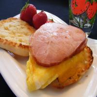 English Muffin, Canadian Bacon and Egg_image