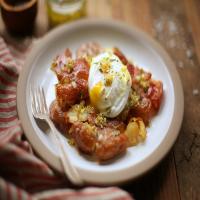 Smashed Potatoes With Eggs and Rosemary Vinaigrette image