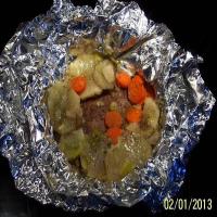HOBO PKG. OR DINNER BAKED in a FOIL WRAP image