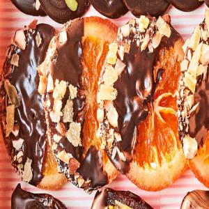 Chocolate-And-Nut-Crusted Candied Orange image