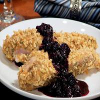 Krispy Chicken With Blueberry Sauce image