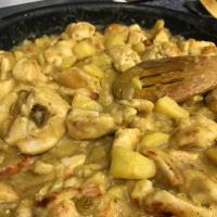 Roasted Apple Curried Chicken with Rice image