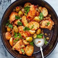 Chicken & crispy capers with new potatoes image