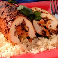 Stuffed Roasted Barbecue Chicken image