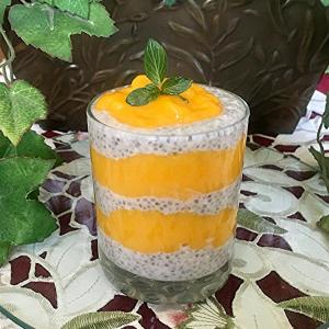 Mango, Coconut, and Chia Seed Pots image