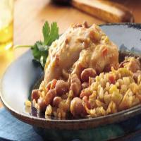 Slow-Cooker Chipotle Chicken and Pintos with Spanish Rice image