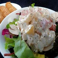 Chicken Salad With Watermelon and Peaches_image