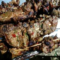Grilled Beef Skewers with low sodium marinade_image