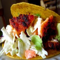 Chipotle-Rubbed Salmon Tacos image
