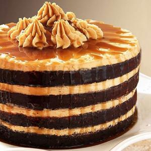 Chocolate Espresso Cake with Peanut Butter Frosting & Rum Drizzle Recipe - (4.1/5)_image
