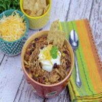 Slow Cooker Chicken Taco Chili_image