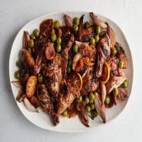 Roast Chicken With Apricots and Olives_image
