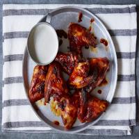 Hot wings in a sweet and spicy glaze recipe_image