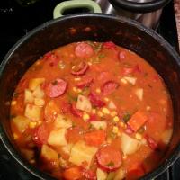 Pinto Bean and Sausage Soup image