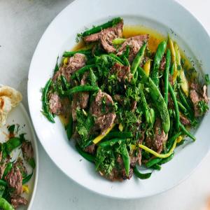 Slow-Cooked Lamb Shoulder With Green Beans image
