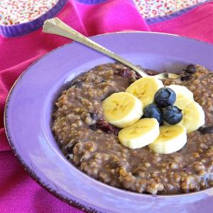 Blueberry and Banana Steel Cut Oats_image