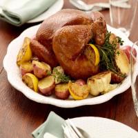 Lemon And Herb Roasted Chicken With Baby Potatoes_image