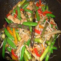 Stir-Fried Pork in Plum and Soy Sauce_image