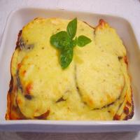 Moussaka With Halloumi and Ricotta Cheese Topping image