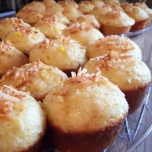 Lemon Muffins With Toasted Coconut - Refreshingly Sweet! image