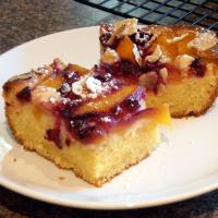 Peach - Raspberry Almond Cake_image