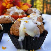 Mini Pumpkin Muffins with Orange Drizzle image