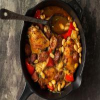 Spanish chicken with beans recipe_image