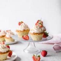 Strawberry Lemonade Cupcakes - sugar free, gluten free_image
