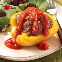 Grilled Beef-Stuffed Peppers image