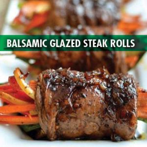 Balsamic Glazed Steak Rolls Recipe - (4.4/5)_image
