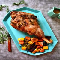 Roasted Leg of Lamb with Summer Vegetables Recipe - (4.8/5)_image