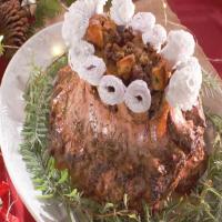 Crown Roast of Pork with Chestnut Sausage Stuffing image
