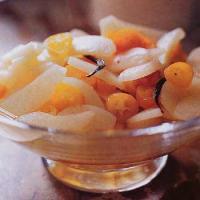 Asian Pears with Vanilla-Poached Kumquats image