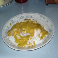 Turkey Slices With Curry Cream Sauce_image
