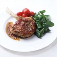Pan-Roasted Veal Chops with Arugula image
