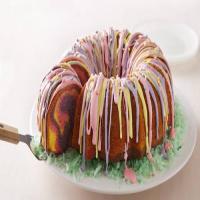 Rainbow Ring Easter Basket Cake image